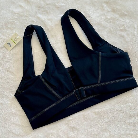 NWT Offline by Aerie Black with Gray Stitching Goals Padded Sports Bra - Size: M - Picture 8 of 8